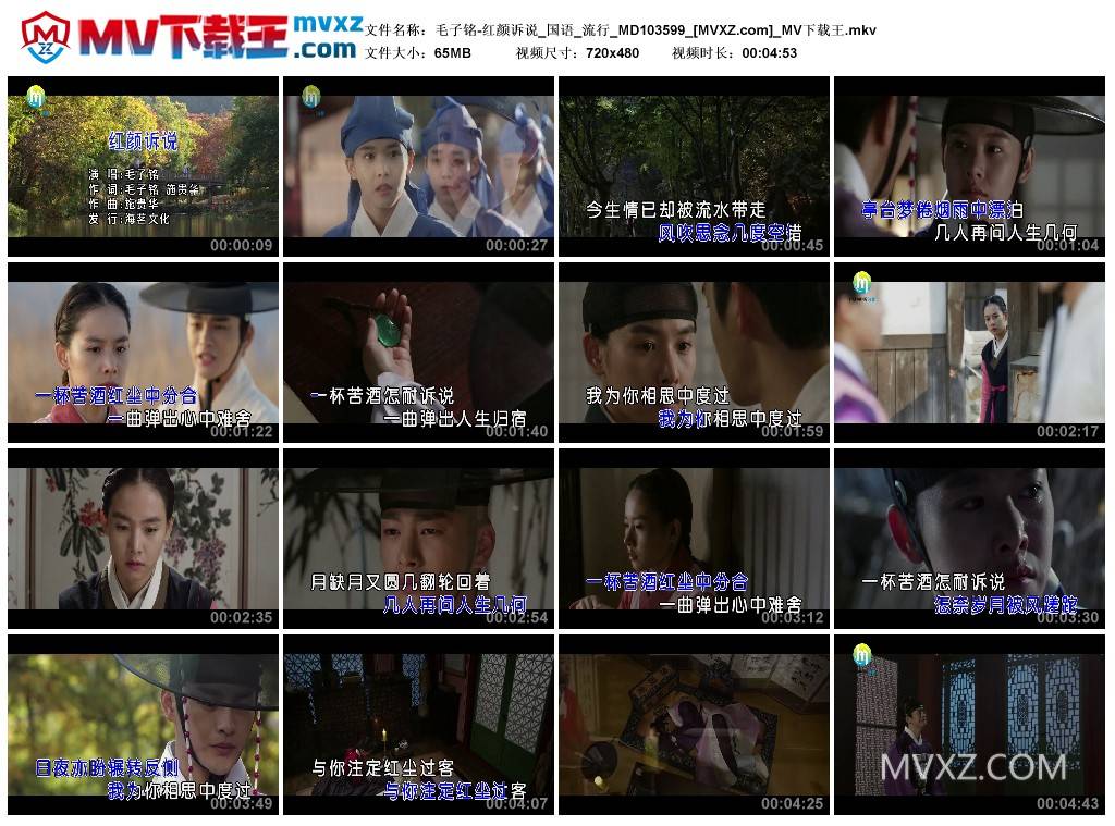 毛子铭-红颜诉说_国语_流行_MD103599